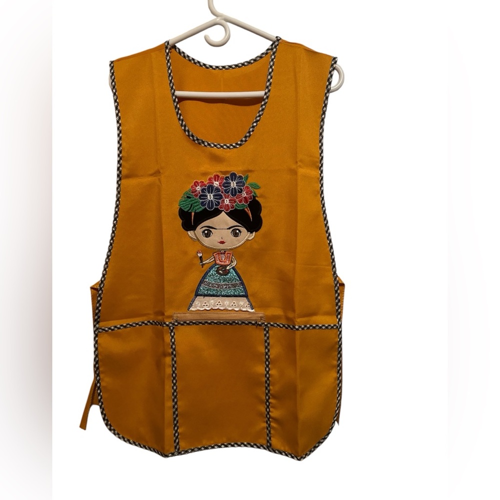 Frida Kahlo Apron Women Classic Embroidered Mexican Artisan One Size
